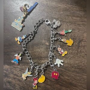 Disney Charm Bracelet with Multicolor Characters